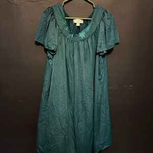 Elegant Teal Sleep Dress 1x